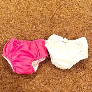 Bundle of 2 Girls Swim Diapers Never Worn Size 6 Months